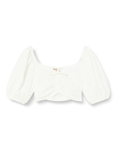 Koton Girls Crop Blouse Short Puff Sleeve Front Shirred von Koton