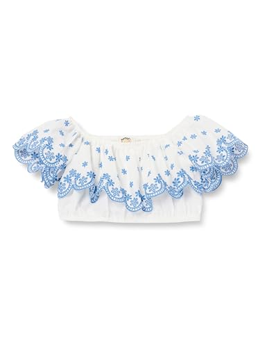 Koton Girls Crop Blouse Shoulder Off Ruffle Tiered Floral Printed Cotton von Koton