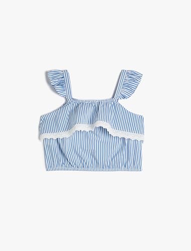 Koton Girls Crop Blouse Strappy Ruffle and Cutwork Detail von Koton