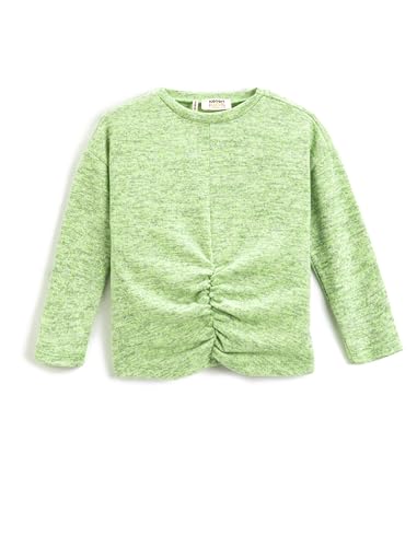 Koton Girls Crop Long Sleeve T-Shirt Soft Textured Round Collar von Koton
