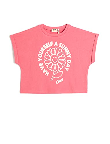 Koton Girls Crop T-Shirt Oversized Short Sleeve Crew Neck Cotton von Koton