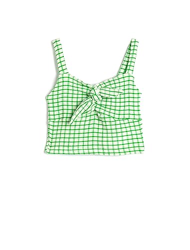 Koton Girls Crop Tank Top Strappy Tie-Front Detail Gleamy von Koton