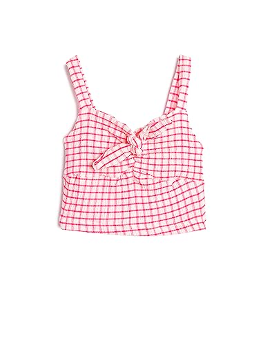 Koton Girls Crop Tank Top Strappy Tie-Front Detail Gleamy von Koton