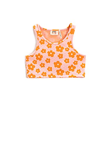 Koton Girls Crop Top Flower Printed Sleeveless Round Neck Slim Cut von Koton