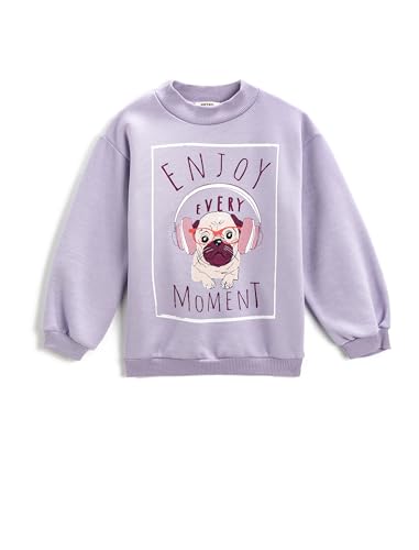 Koton Girls Dog Printed Sweatshirt Crew Neck von Koton