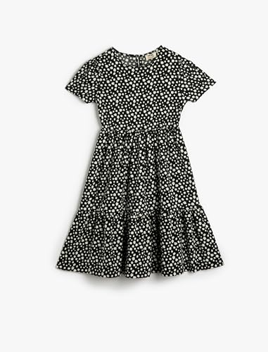 Koton Girls Dress Short Sleeve Crew Neck Pleated von Koton
