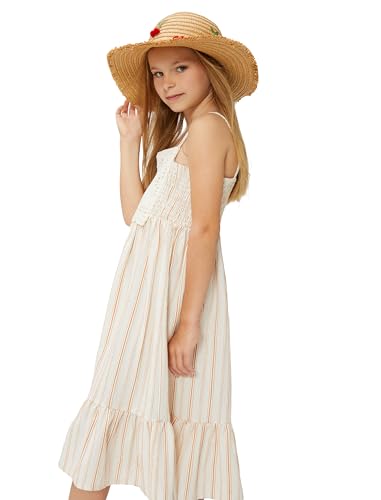 Koton Girls Dress Strappy Crocheted Applique Detail Ruffle Gimped von Koton