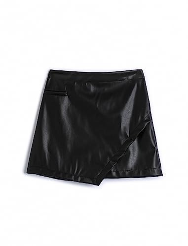 Koton Girls Faux Leather Mini Skirt Envelop Elastic Waistband von Koton