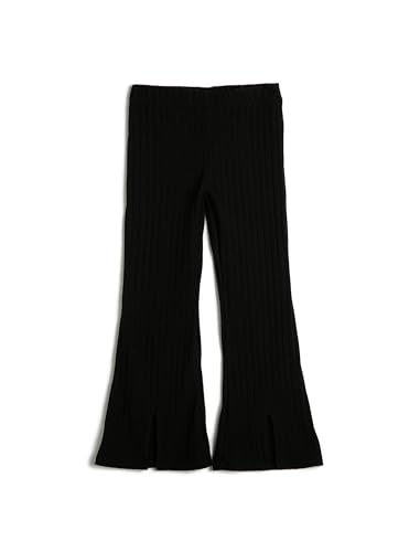 Koton Girls Flare Trousers Ribbed Slit Detail Elastic Waistband von Koton