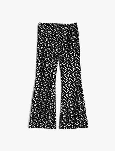 Koton Girls Flare Trousers Star Printed Elastic Waist von Koton