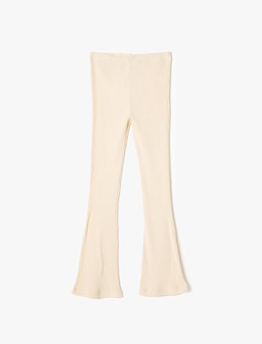 Koton Girls Flare Trousers Star Printed Ribbed Elastic Waist von Koton