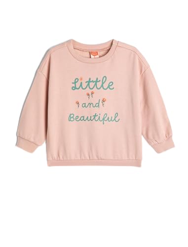Koton Girls Flower Printed Sweatshirt Long Sleeve Crew Neck Soft Interior Cotton von Koton