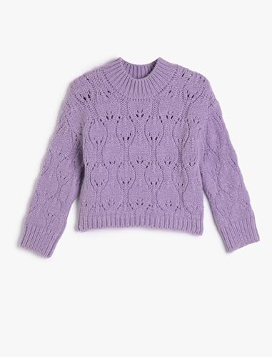 Koton Girls Knit Sweater Ajoure Round Neck Long Sleeve Soft Touch von Koton