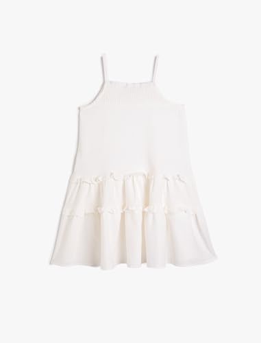 Koton Girls Linen Blend Dress Straps Relax Cut Ruffle Detail von Koton