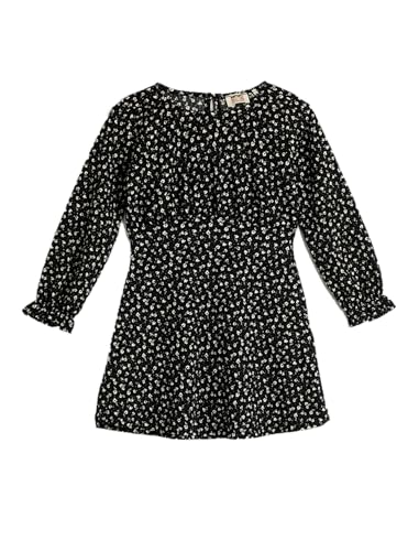 Koton Girls Long Sleeve Dress Flower Printed Round Collar Elastic Cuffs von Koton