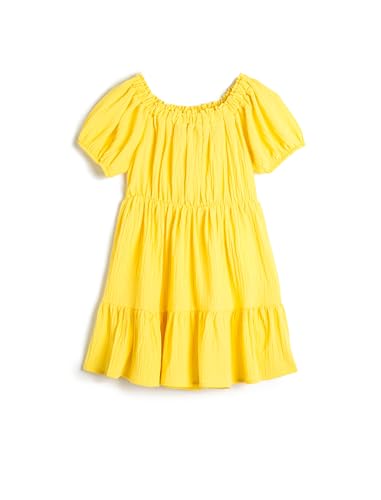 Koton Girls Midi Dress Shoulder Off Short Puff Sleeve von Koton