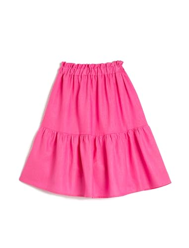 Koton Girls Midi Skirt Tiered Elastic Waist Linen Mix von Koton