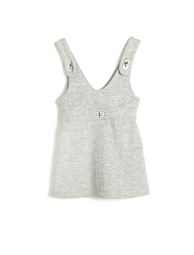 Mini Dress Metal Button Detail Sleeveless V Neck von Koton