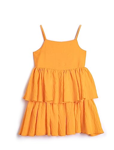 Koton Girls Mini Dress Thin Strappy Tiered Viscose Fabric von Koton