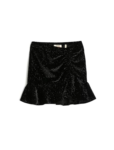 Koton Girls Mini Skirt Glitter Ruffle Shirred Elastic Waistband von Koton
