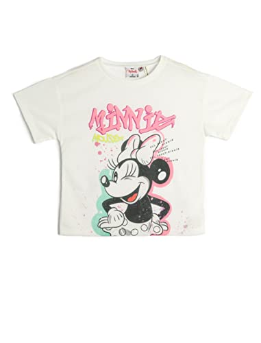 Koton Girls Minnie Mouse T-Shirt Licenced Short Sleeve Crew Neck von Koton