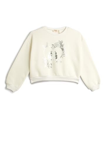 Koton Oversized Sweatshirt Long Sleeve Crew Neck Brightly Printed Soft Interior von Koton