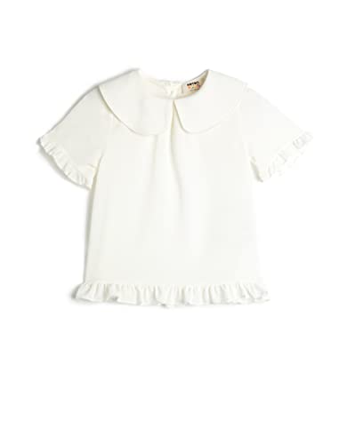 Koton Girls Peter Pan Blouse Ruffle Detail Short Sleeve von Koton