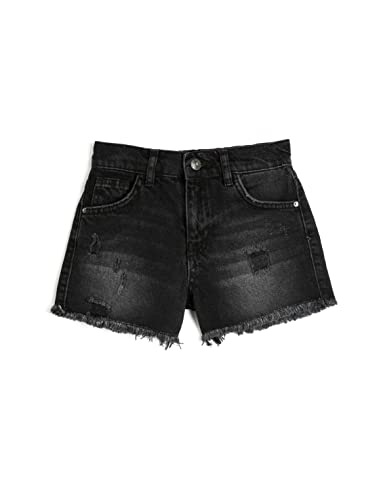 Koton Girls Ripped Denim Shorts Pocket Detailed Buttoned von Koton