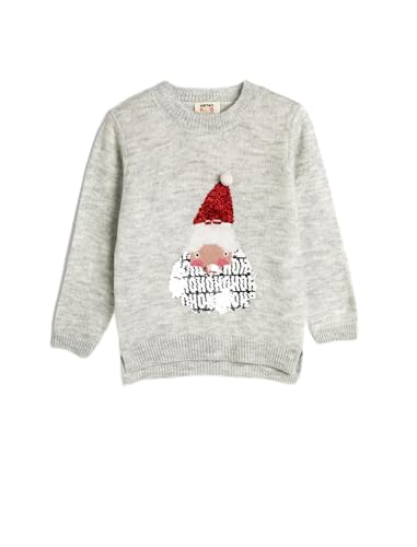 Koton Girls Santa Claus Printed Sweater Long Sleeve von Koton