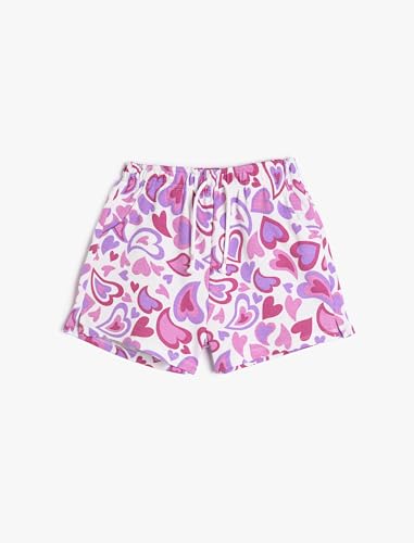 Koton Girls Shorts Cotton Drawstring Heart Printed von Koton