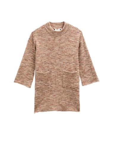 Koton Girls Soft Touch Long Sleeve Dress Ribbed Half Stand-Up Neck Pocket Detail von Koton