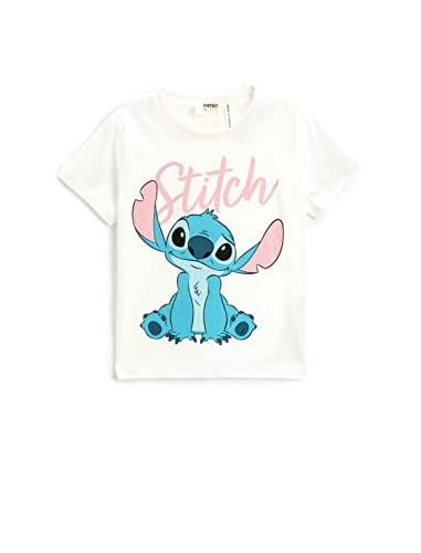 Koton Girls Stitch T-Shirt Short Sleeve Crew Neck Licenced von Koton