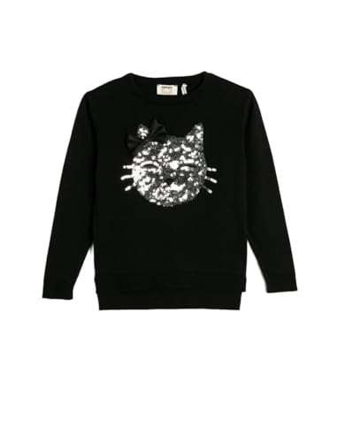 Koton Girls Sweater Round Collar Cat Sequined von Koton