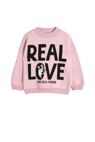Koton Girls Sweatshirt Long Sleeve Crew Neck Printed Detail Brushed Interior von Koton