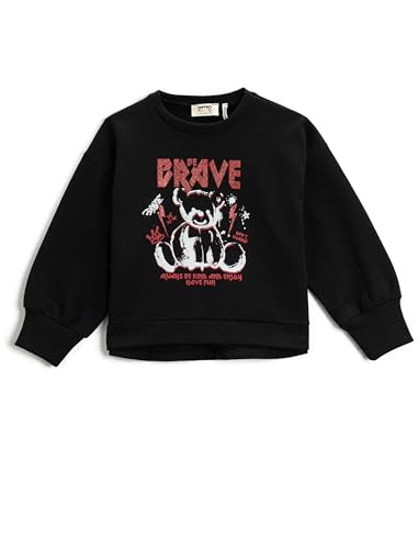 Koton Girls Teddy Printed Sweatshirt Cotton Crew Neck von Koton