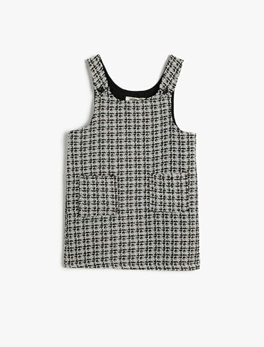 Koton Girls U Neck Sleeveless Pocket Detail Check Dress von Koton