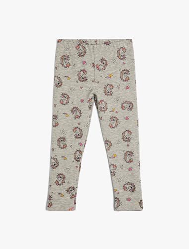 Koton Girls Unicorn Leggings Elastic Waistband Brushed Interior von Koton