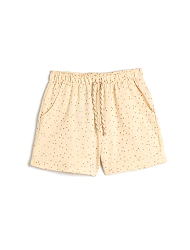 Koton Girlss Drawstring Elastic Waistband Gleamy Polka-dot Cotton Shorts, Bei̇ge Design (0d6), 7-8 Jahre EU von Koton