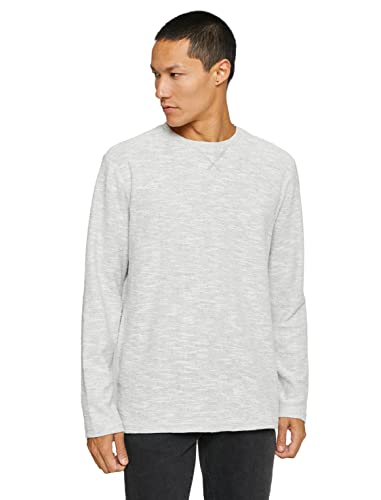 Koton Herren Basic Mealy Crew Neck Pullover Sweater, Grey (031), S EU von Koton