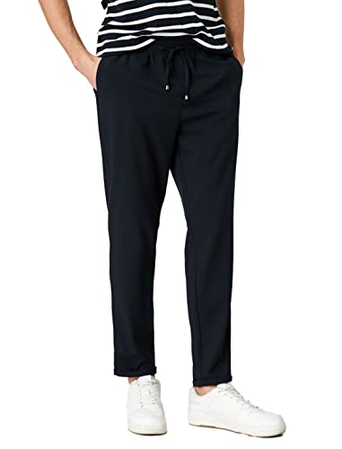Koton Herren Basic Trousers Drawstring Pocket Detailed Pants, Marine (720), 48 EU von Koton