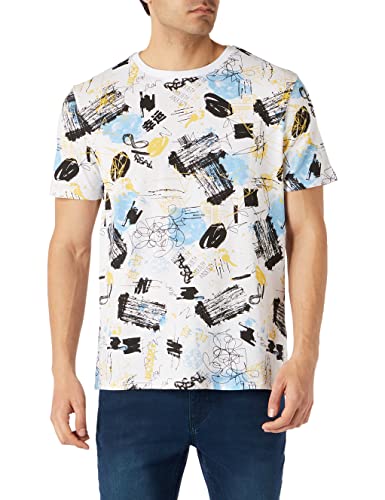 Koton Herren Bedrucktes Baumwolle T-Shirt, weiß (14F), S von Koton