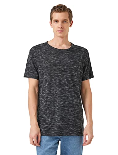 Koton Herren Mealy Basic T-Shirt T Shirt, Black (999), M EU von Koton