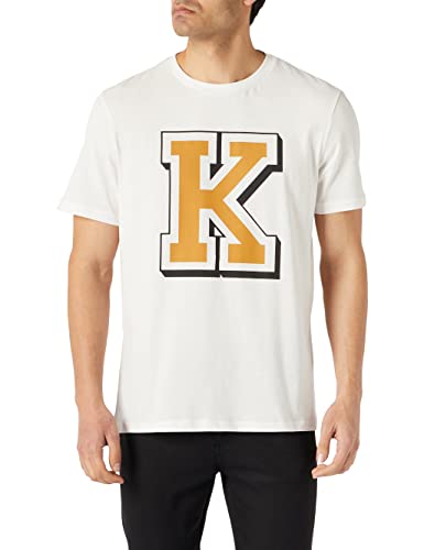 Koton Herren Oversize Letter Print T-Shirt, gebrochenes Weiß (001), XL von Koton