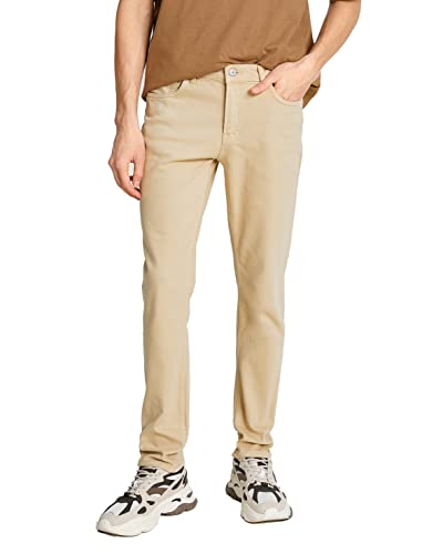 Koton Herren Slim Fit Basic Trousers Pants, Beige (050), 40 EU von Koton