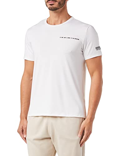 Koton Herren Sport Slogan Printed Detailed Crew Neck T-Shirt, White (000), XL EU von Koton