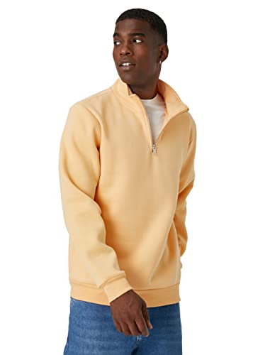 Koton Herren Zipper Detailed High Neck Sweatshirt, Orange (200), S EU von Koton