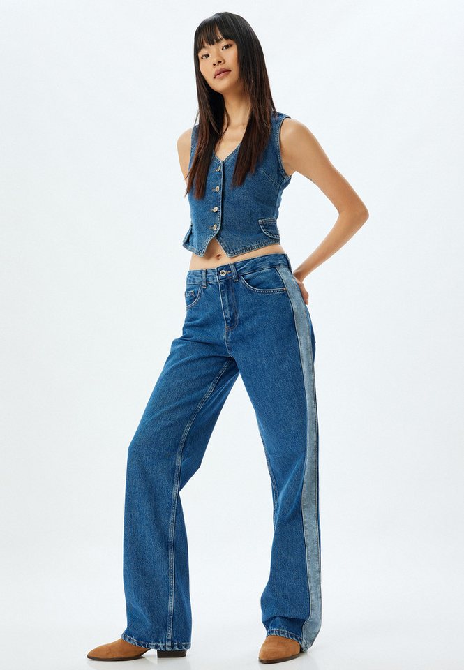 Koton High-waist-Jeans Hohe Leibhöhe Longer Straight von Koton
