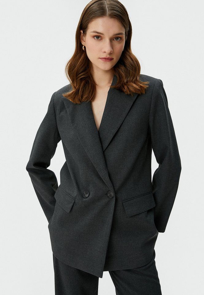Koton Jackenblazer Hüftenlänge Jackenblazer von Koton