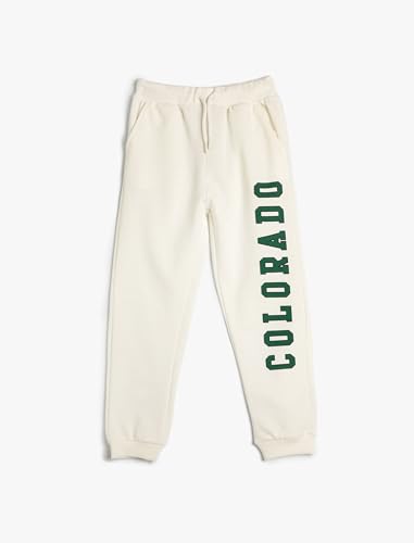 Koton Jogger Sweatpants City Printed Pockets Drawstring Soft Interior von Koton
