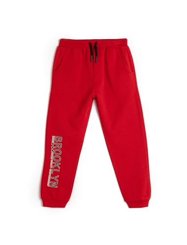 Koton Jogger Sweatpants Pocket Detail Drawstring Printed Detail Brushed Interior von Koton